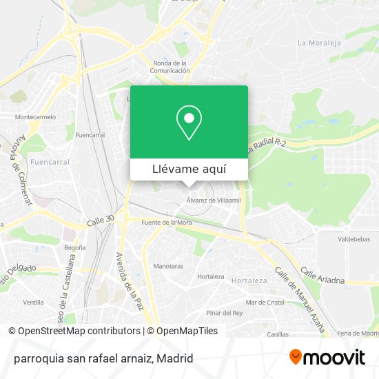 Mapa parroquia san rafael arnaiz