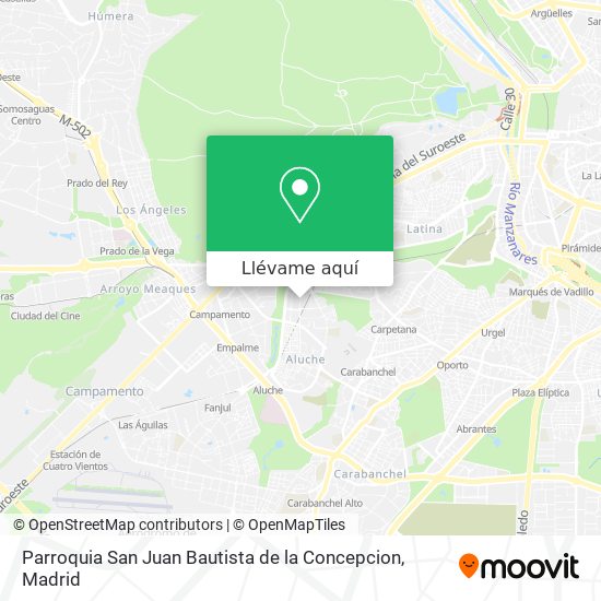 Mapa Parroquia San Juan Bautista de la Concepcion