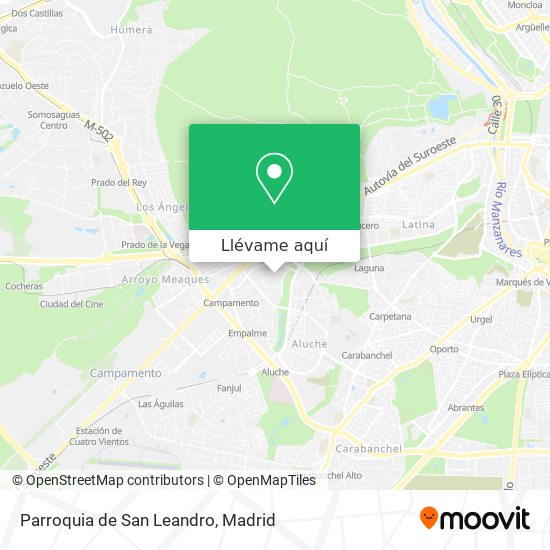 Mapa Parroquia de San Leandro