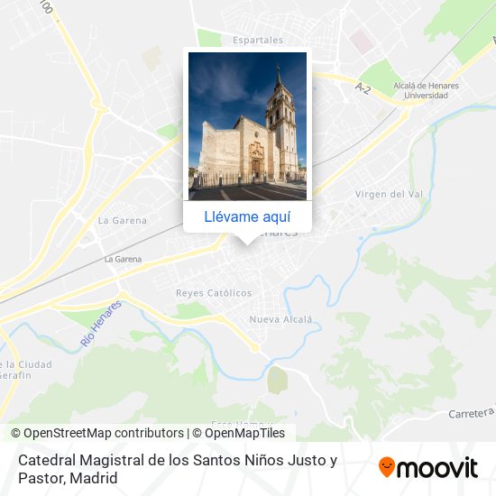 Mapa Catedral Magistral de los Santos Niños Justo y Pastor