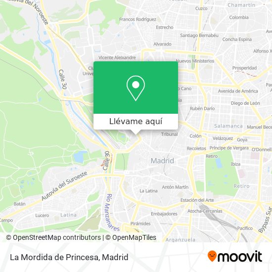 Mapa La Mordida de Princesa