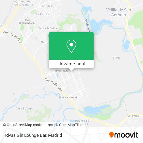 Mapa Rivas Gin Lounge Bar