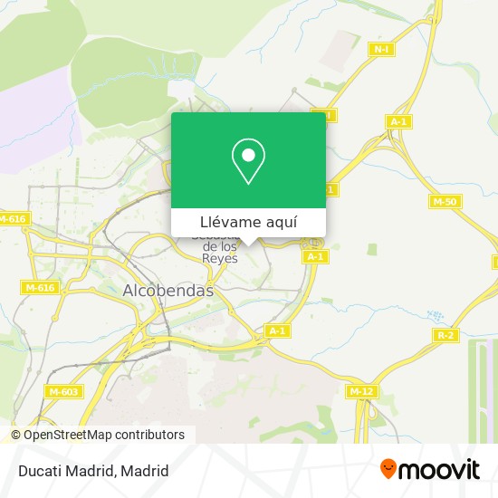 Mapa Ducati Madrid