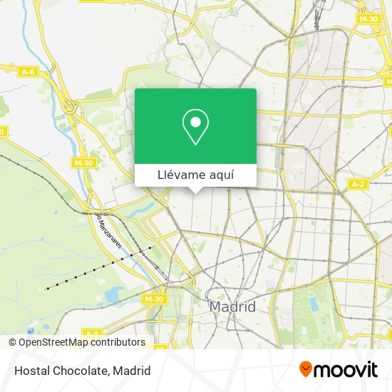 Mapa Hostal Chocolate