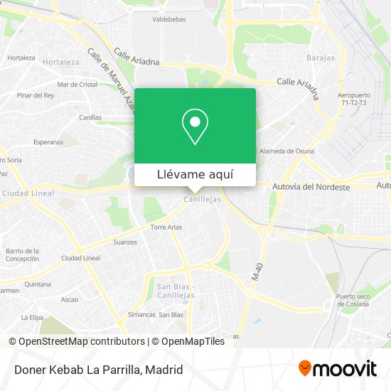 Mapa Doner Kebab La Parrilla