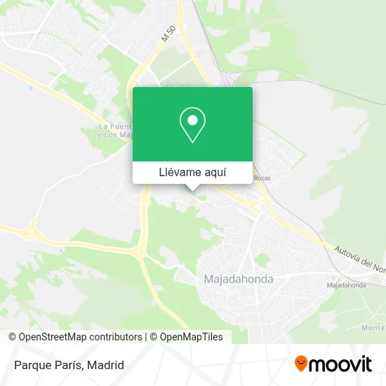 Mapa Parque París