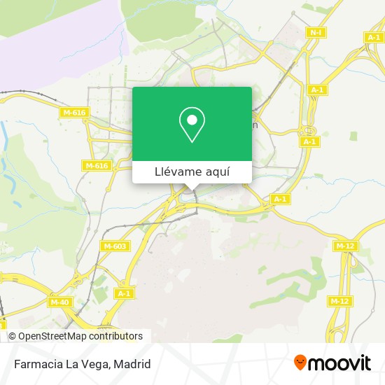 Mapa Farmacia La Vega