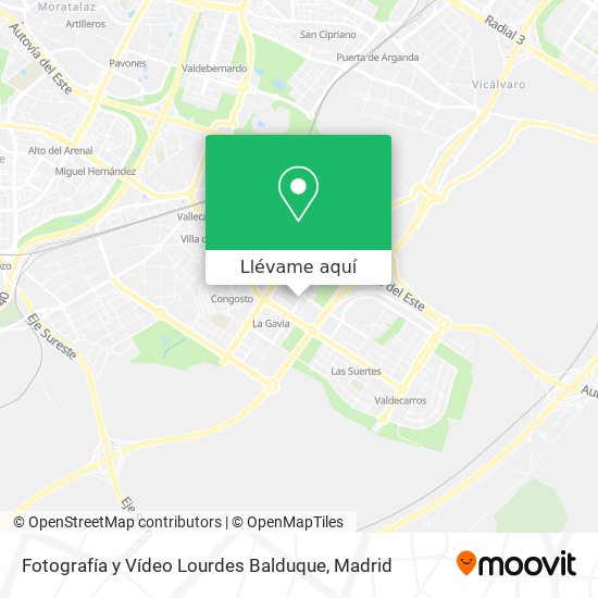 Mapa Fotografía y Vídeo Lourdes Balduque