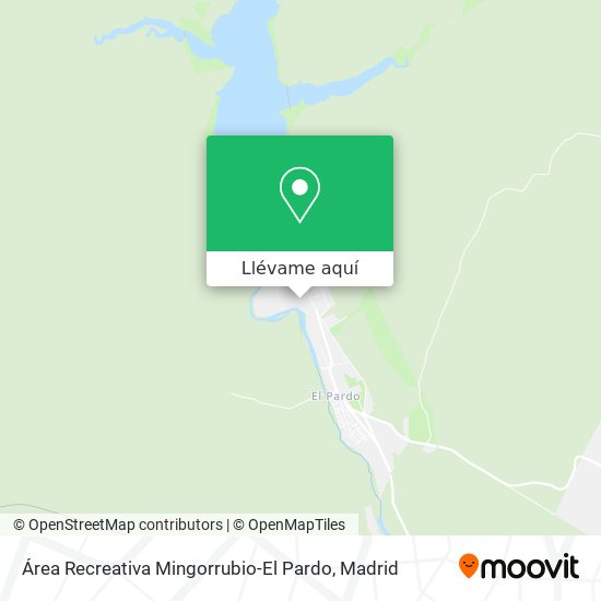 Mapa Área Recreativa Mingorrubio-El Pardo