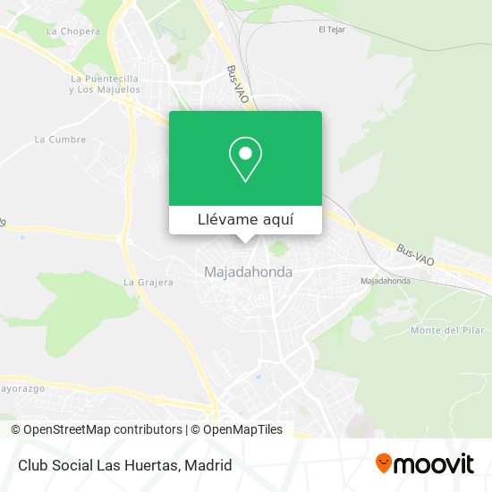 Mapa Club Social  Las Huertas