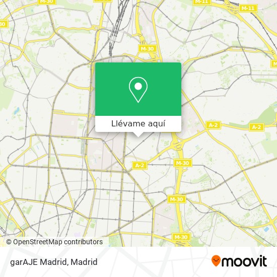 Mapa garAJE Madrid
