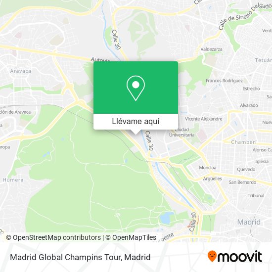 Mapa Madrid Global Champins Tour