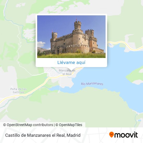 Mapa Castillo de Manzanares el Real