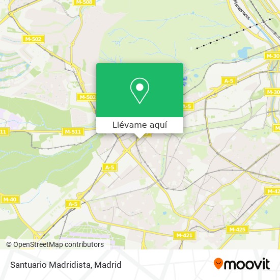 Mapa Santuario Madridista