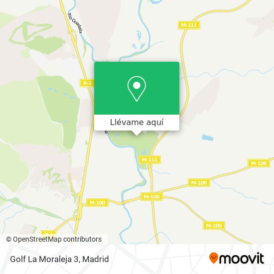 Mapa Golf La Moraleja 3