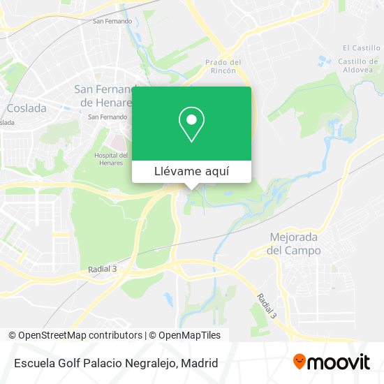 Mapa Escuela Golf Palacio Negralejo