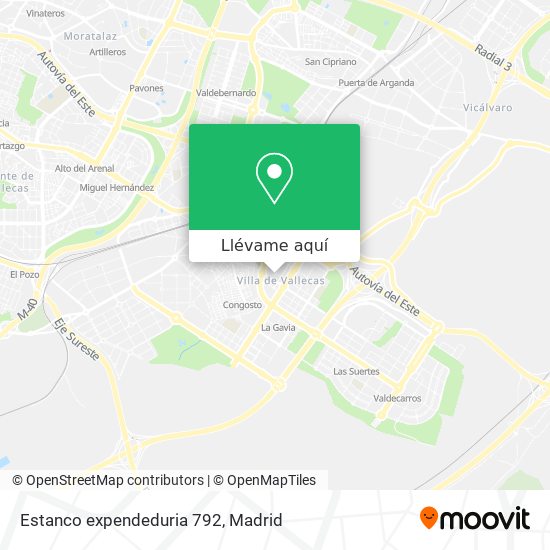 Mapa Estanco expendeduria 792