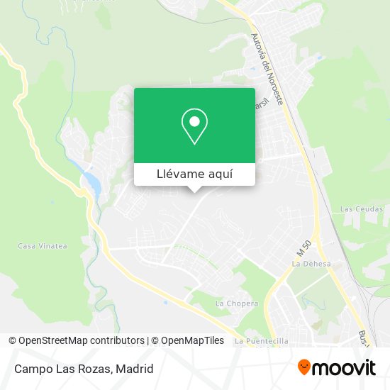 Mapa Campo Las Rozas