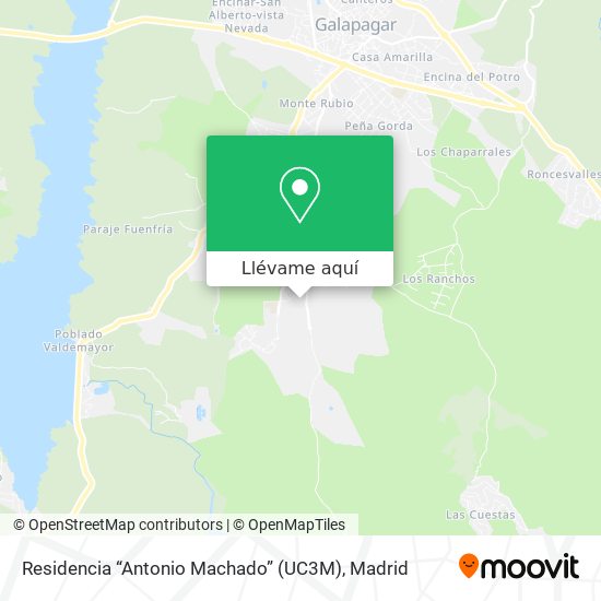 Mapa Residencia “Antonio Machado” (UC3M)