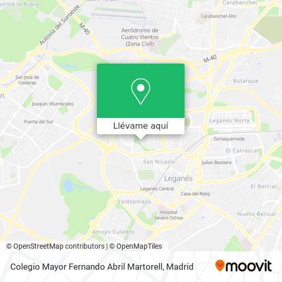 Mapa Colegio Mayor Fernando Abril Martorell