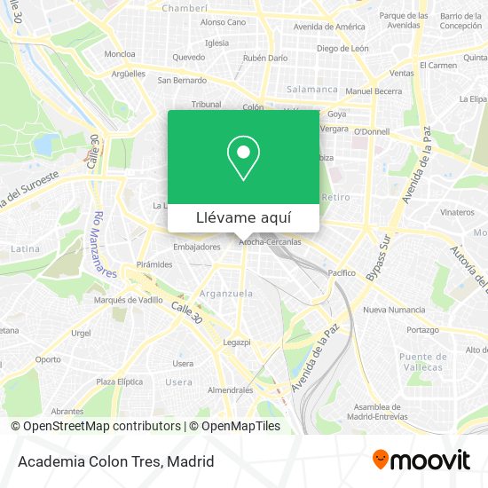 Mapa Academia Colon Tres