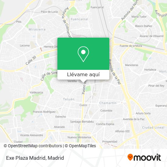 Mapa Exe Plaza Madrid