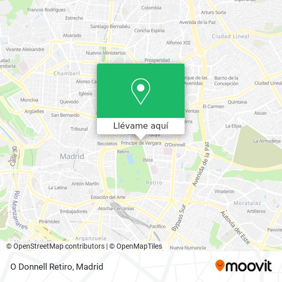 Mapa O Donnell Retiro