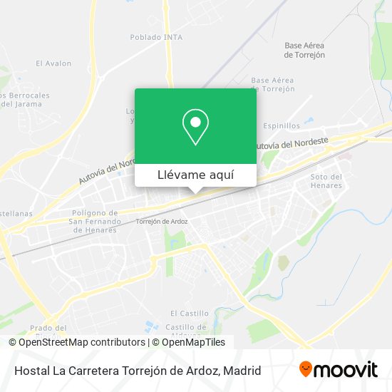 Mapa Hostal La Carretera Torrejón de Ardoz