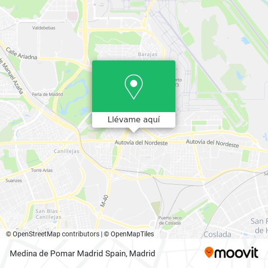 Mapa Medina de Pomar Madrid Spain