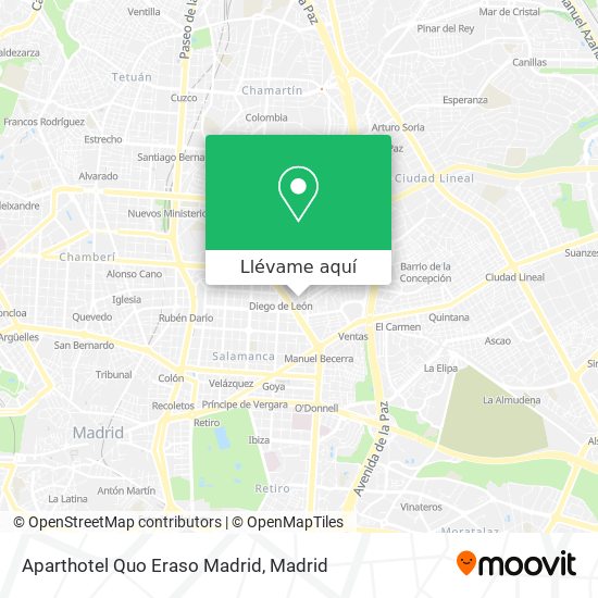 Mapa Aparthotel Quo Eraso Madrid