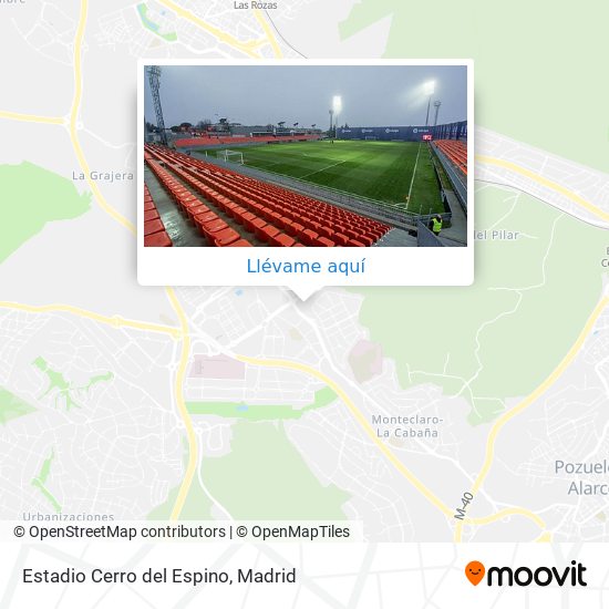 Mapa Estadio Cerro del Espino