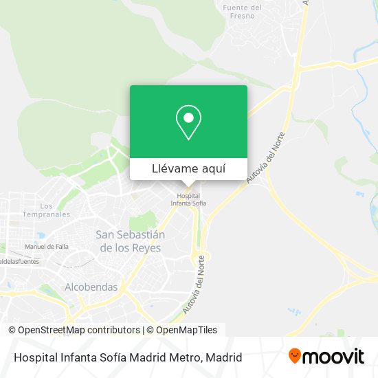 Mapa Hospital Infanta Sofía Madrid Metro
