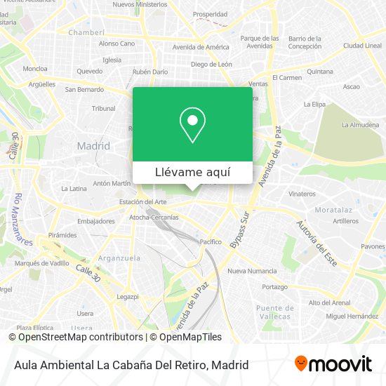 Mapa Aula Ambiental La Cabaña Del Retiro