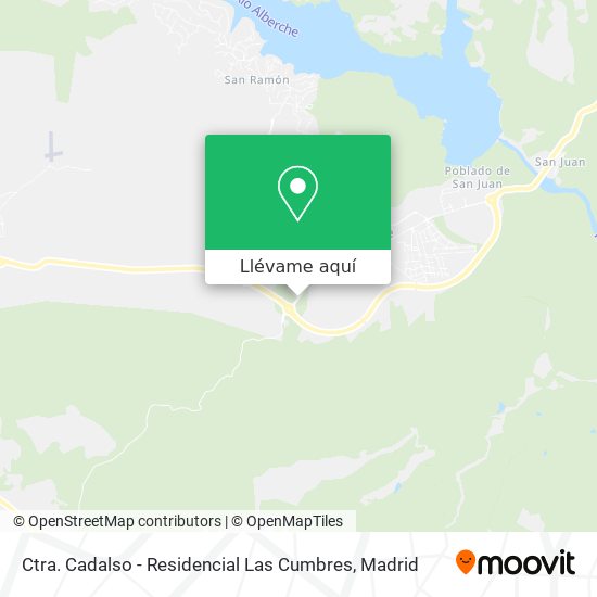 Mapa Ctra. Cadalso - Residencial Las Cumbres