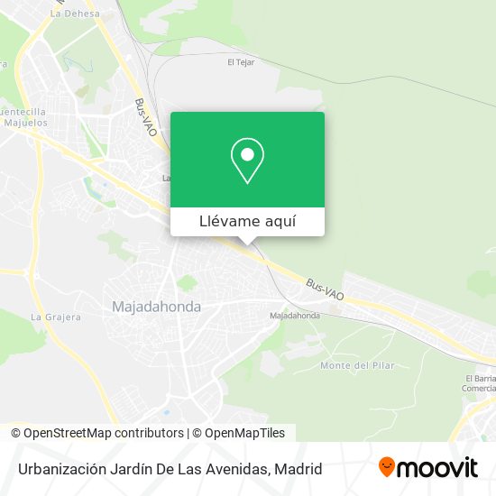 Mapa Urbanización Jardín De Las Avenidas