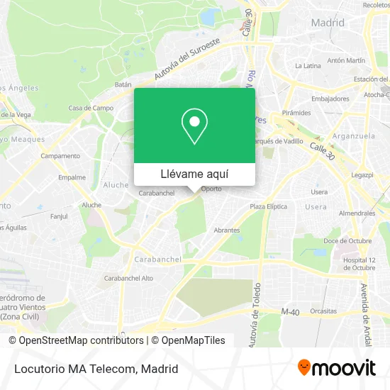 Mapa Locutorio MA Telecom