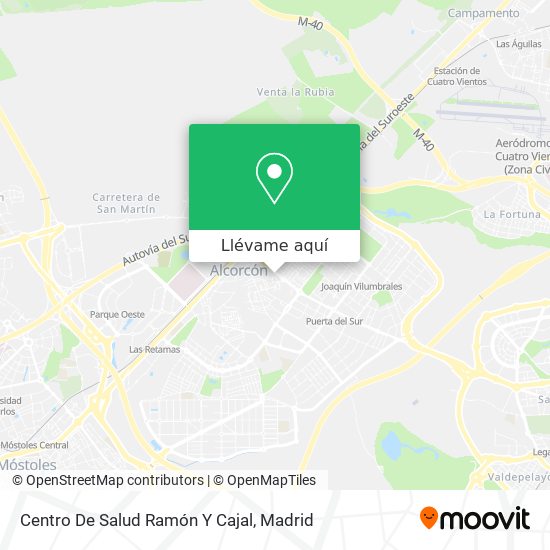 Mapa Centro De Salud Ramón Y Cajal