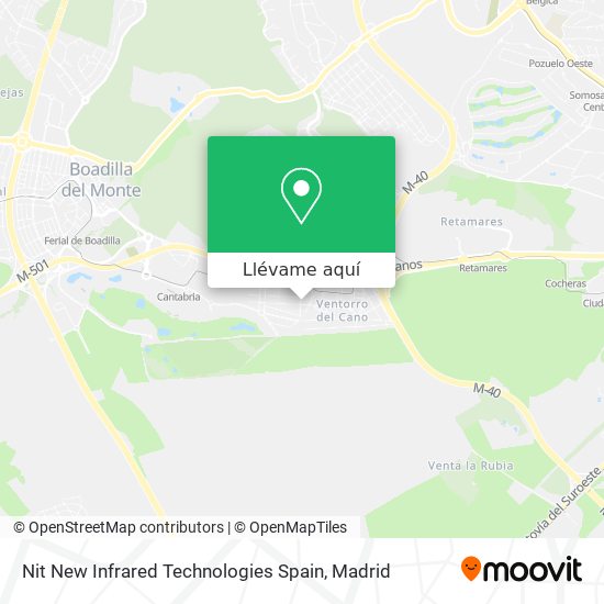 Mapa Nit New Infrared Technologies Spain