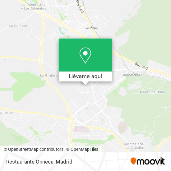 Mapa Restaurante Onneca