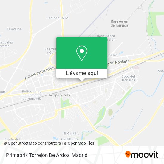 Mapa Primaprix Torrejón De Ardoz