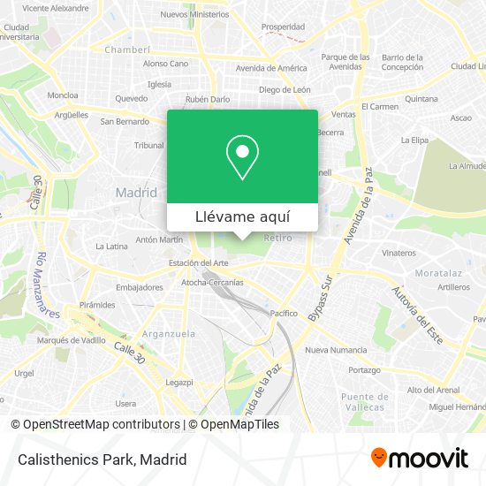 Mapa Calisthenics Park