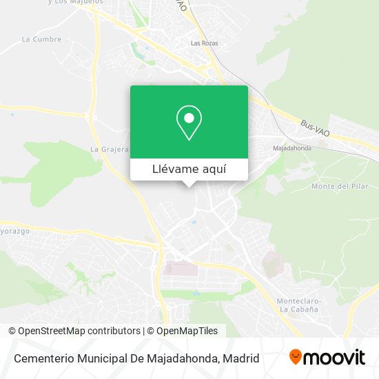 Mapa Cementerio Municipal De Majadahonda