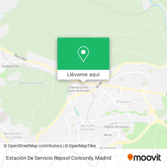 Mapa Estación De Servicio Repsol Concordy