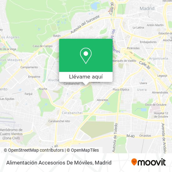 Mapa Alimentación Accesorios De Móviles