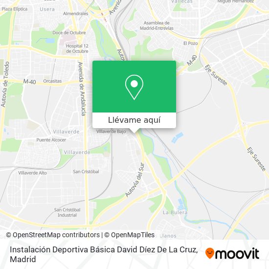 Mapa Instalación Deportiva Básica David Díez De La Cruz