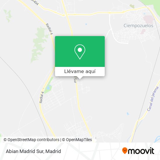 Mapa Abian Madrid Sur