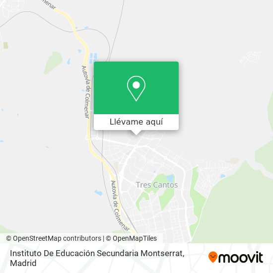 Mapa Instituto De Educación Secundaria Montserrat