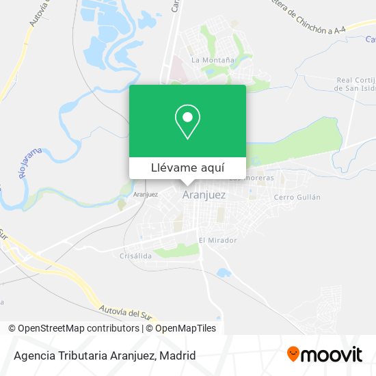 Mapa Agencia Tributaria Aranjuez