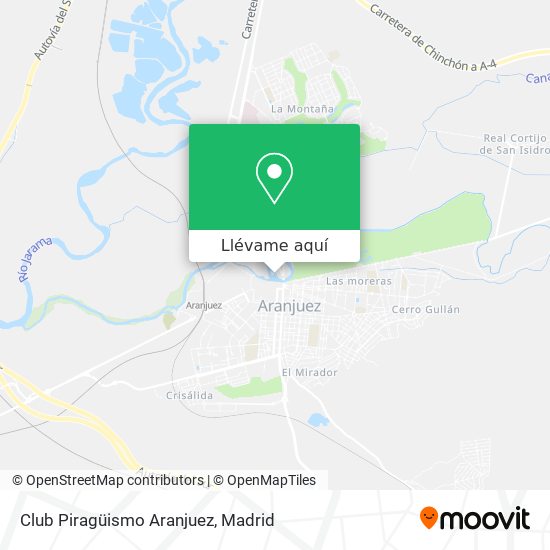Mapa Club Piragüismo Aranjuez