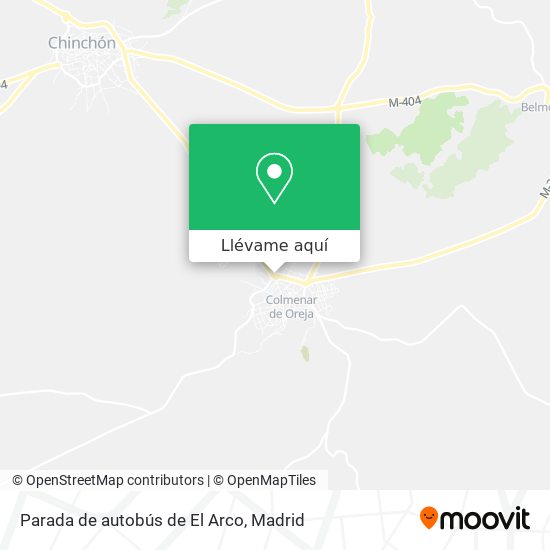 Mapa Parada de autobús de El Arco